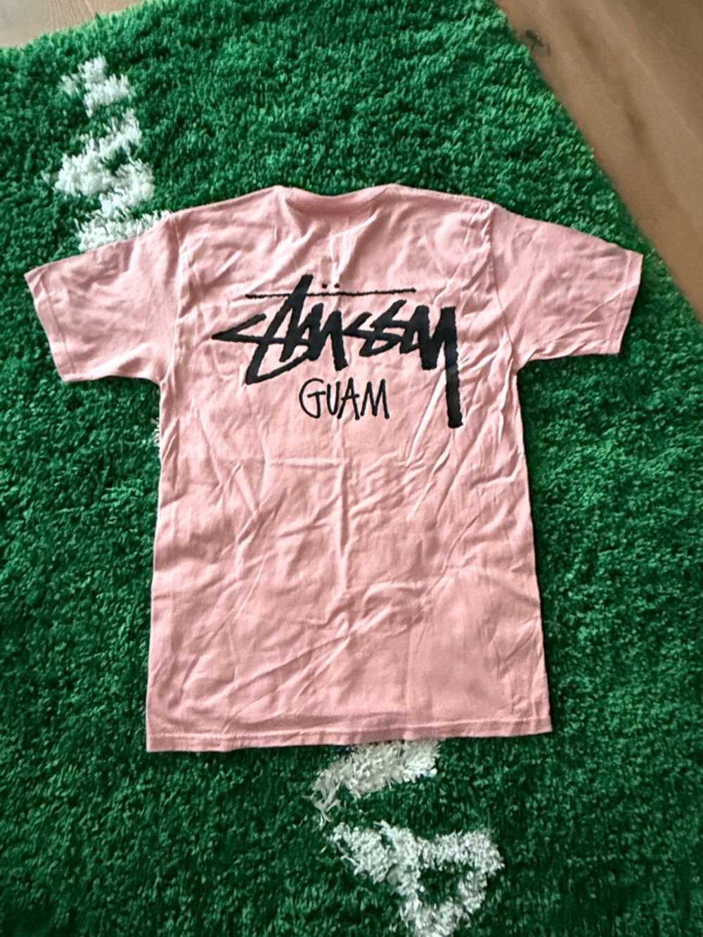 New Cut Tag Stussy Guam Chapter Tee Pink Medium - Picture 3 of 4